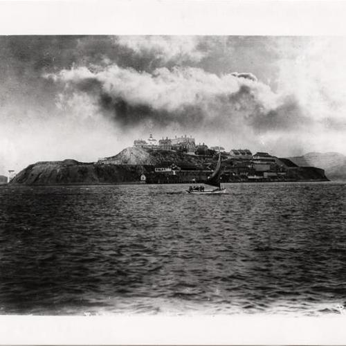 [Early view of Alcatraz Island around 1880] 