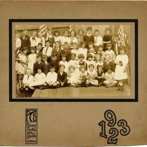 [Class photo from Lafayette Elementary School, 1923]