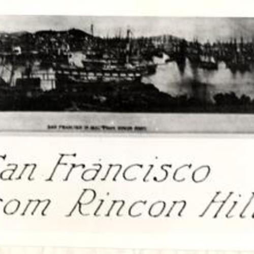 San Francisco City from Rincon Hill, 1851