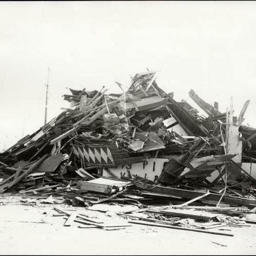 [Demolition of Playland at the Beach - Fun House]