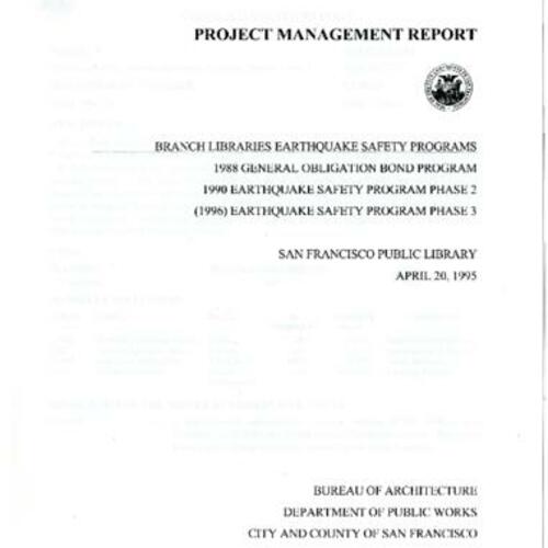 April 20, 1995 Project Management Report