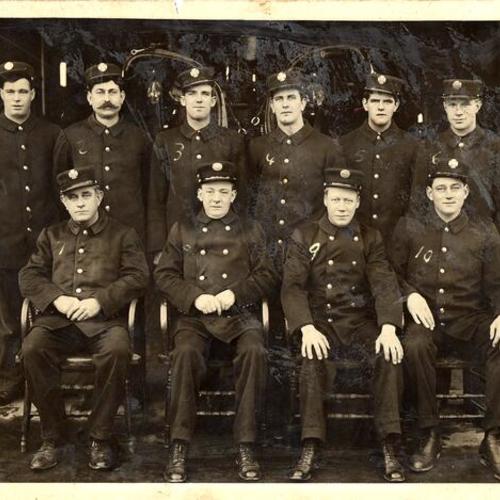 [Group photo of Firemen at Old Engine 12]
