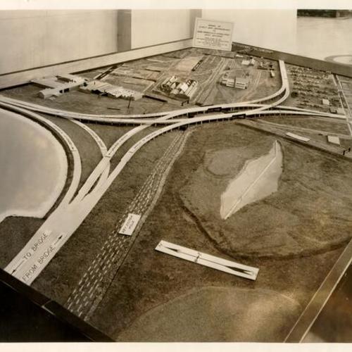 [Model of East Bay approaches to the San Francisco-Oakland Bay Bridge]
