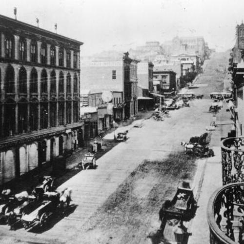 California street, west of Montgomery. 1865