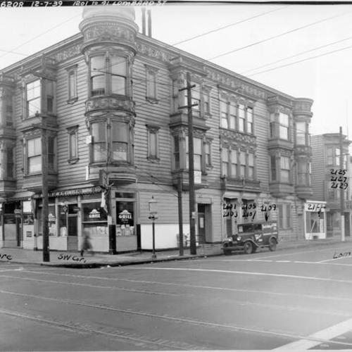 [Southwest corner of Lombard and Fillmore streets]