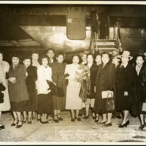 [Senator Geronima Pecson welcomed by Filipino Women [sic] Club of San Francisco, Calif.]