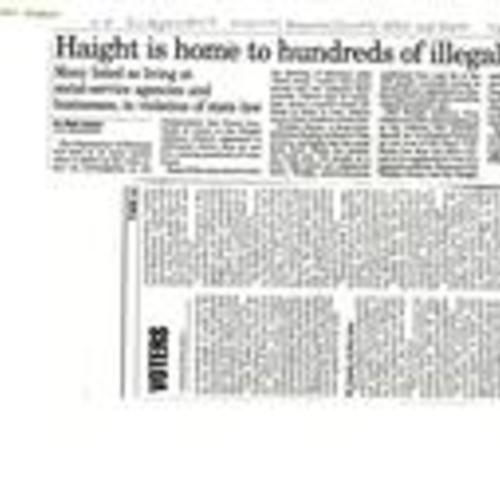 Haight is Home to Hundreds..., The Independent, June 2 1998