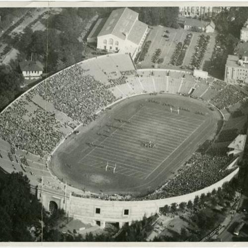 [Aerial view of Kezar Stadium]