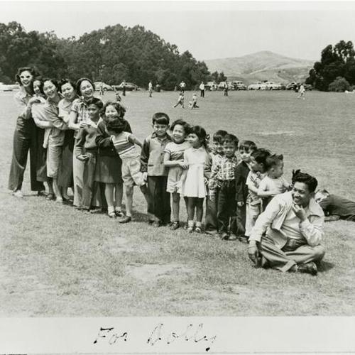 [Filipino youth group from Divisadero Street at Golden Gate Park]