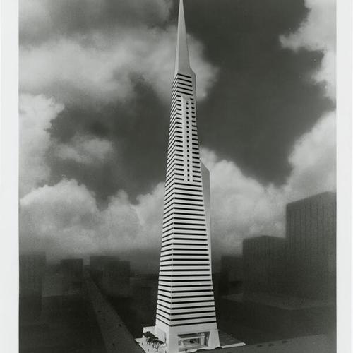 [Architectural drawing of Transamerica Pyramid]