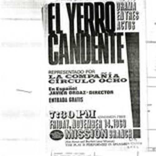 El Yerro Candente, flyer, November 14 1969
