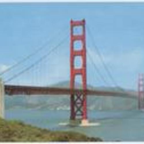 [View of Golden Gate Bridge from Nearby Hill]