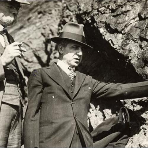 [Joseph B. Strauss, engineer (right) and Andrew Lawson, consulting geologist for the building of the Golden Gate Bridge]