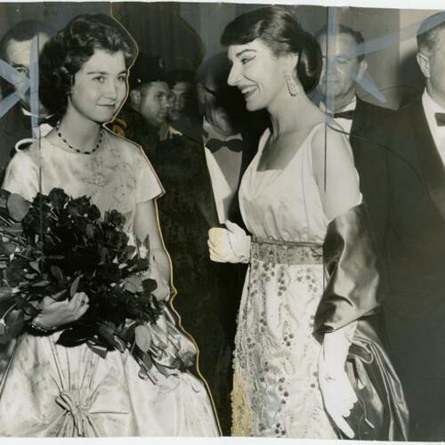 [Princess Sophia of Greece and Maria Callas]