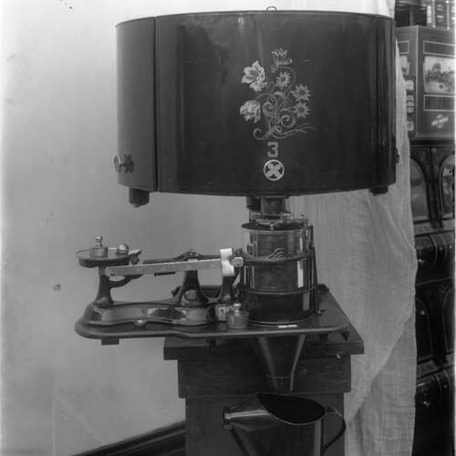 Coffee grinder on display in store
