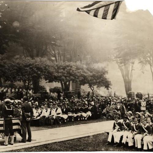 [Armistice Day ceremony at the Presidio]