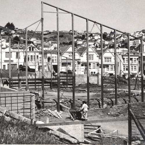 [Construction of a new play center at upper Noe Valley]