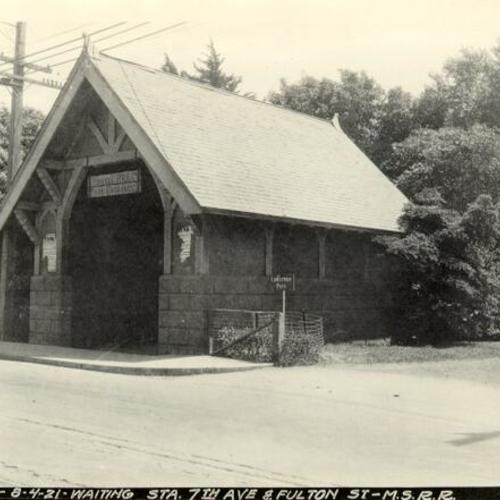 Waiting Station, 7th & Fulton St, M.S.R.R.