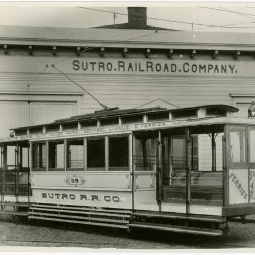 [Sutro Railroad Company at 33rd and Clement streets]
