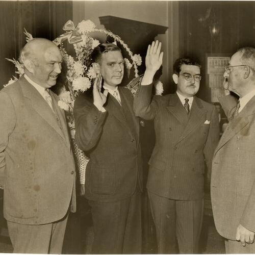 [Gerald J. Kenny with James Toner, W. C. McDonnell, and Judge I. L. Harris]