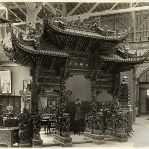 [Entrance to the Chinese exhibit in Palace of Education]