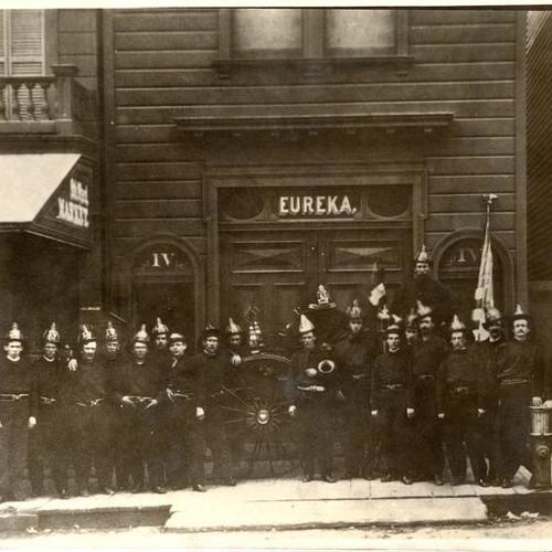 [Group photo of Firemen at Eureka Fire Company]