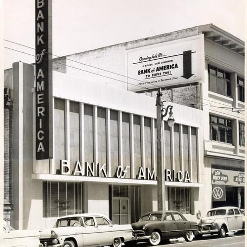 [Bank of America branch at Van Ness Avenue and Sacramento Street]