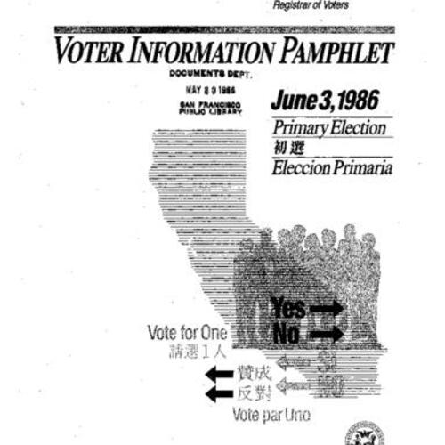 1986-06-03 San Francisco Voter Information Pamphlet