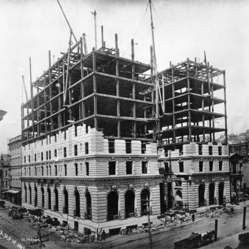 [Construction of St. Francis Hotel]