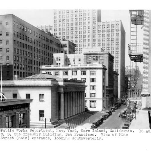 [U. S. Sub Treasury Building on Pine Street]