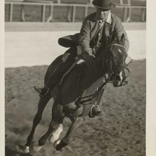 William Sanders Tevis Jr. on horseback