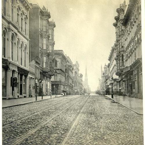 Post Street, between Montgomery and Kearny. 1881