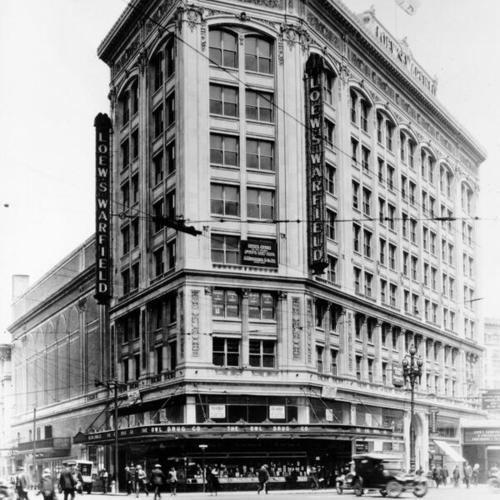 [Exterior of the Warfield Theatre]