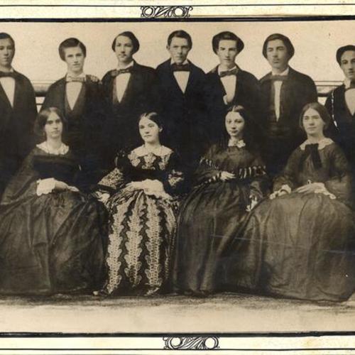 [First graduating class of the first high school in San Francisco, about 1859]