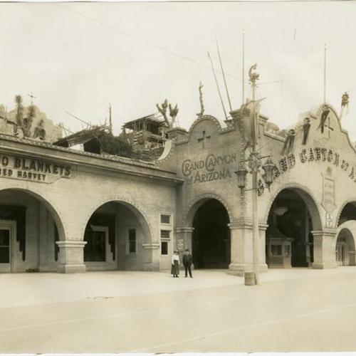 [Entrance to Grand Canyon of Arizona exhibit in The Zone at the Panama-Pacific International Exposition]