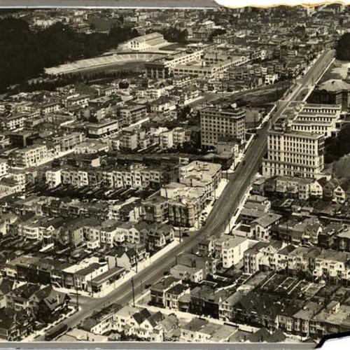 [Aerial view of inner Sunset District]