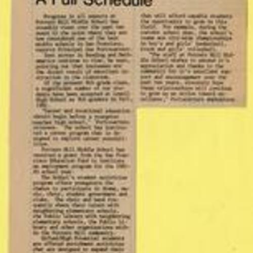 Hill Middle School Boasts..., Potrero View, Sept. 1982