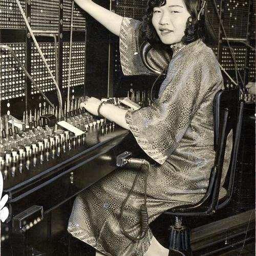 [Harriett Ng, operator at the telephone exchange in Chinatown]