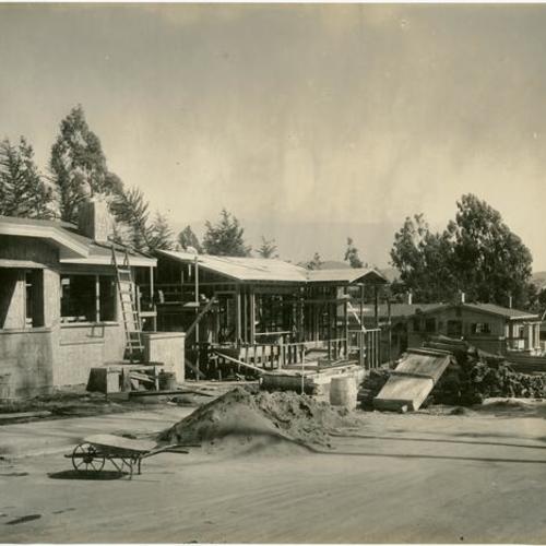 [Houses under construction in the Westwood Park district]
