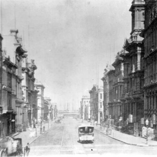 California street looking east. 1890