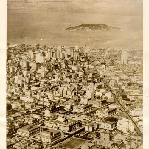 [View of downtown San Francisco and Yerba Buena Island]