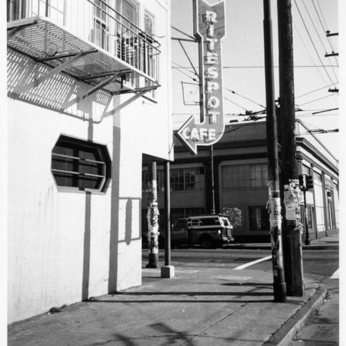 [Rite-Spot Cafe on the corner of 17th and Folsom streets]