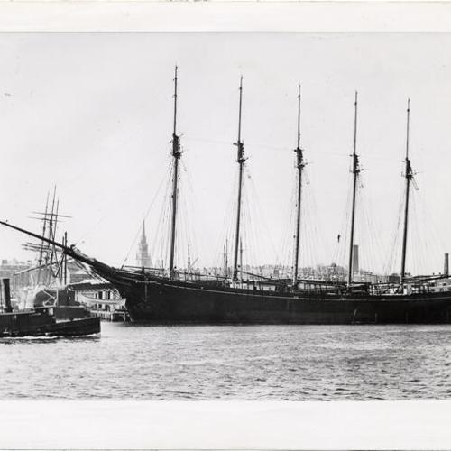 [5-masted schooner "Governor Ames"]