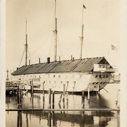 [Training ship Independence at Mare Island of California]
