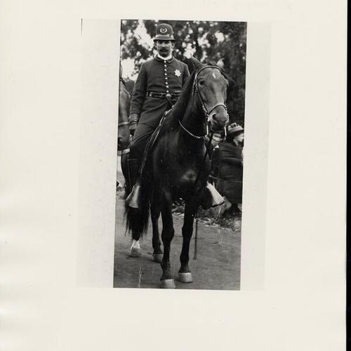[Mounted police officer George Merchant]