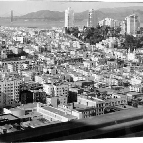 [View of San Francisco from the 33rd floor of New Hartford Building, then under construction]