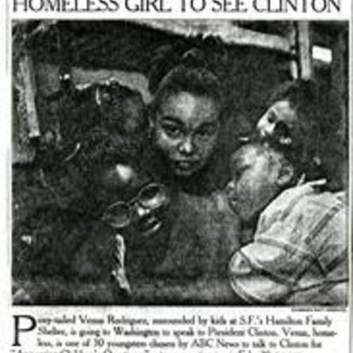 Homeless Girl to See Clinton, San Francisco Examiner, February 11 1993, 1 of 2