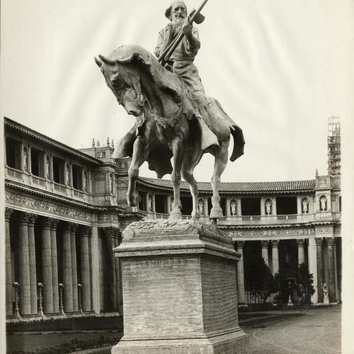 ["American Pioneer" by Solon Borglum at the Panama-Pacific International Exposition]