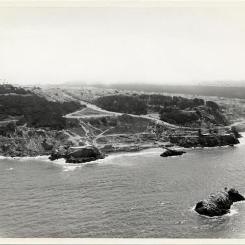 [Aerial view of Lands End]