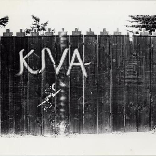 [Graffiti on a fence in the Haight Ashbury district]
